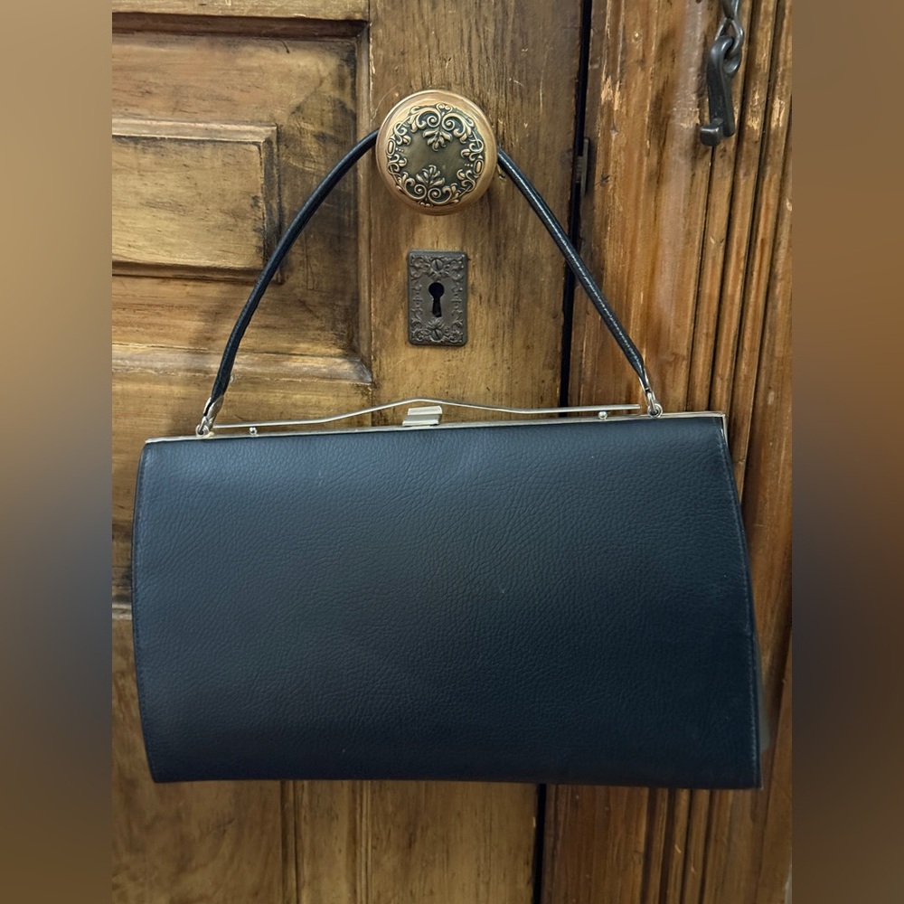 1960’s Black Leather Handbag